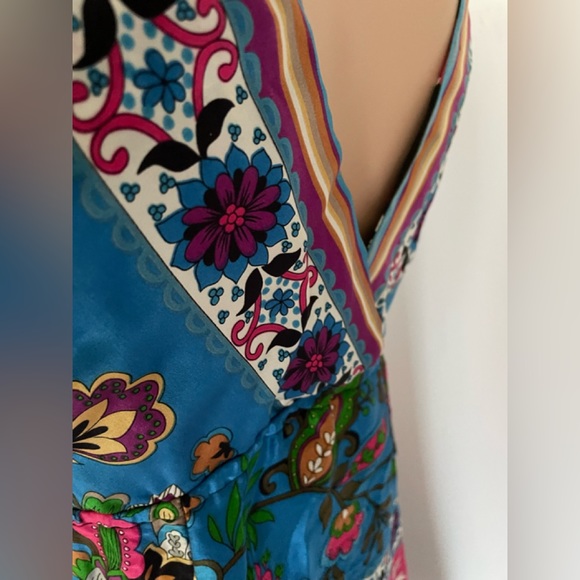 S washable SILK tunic top combo mini dress colour your summer Or pa… - Picture 4 of 6